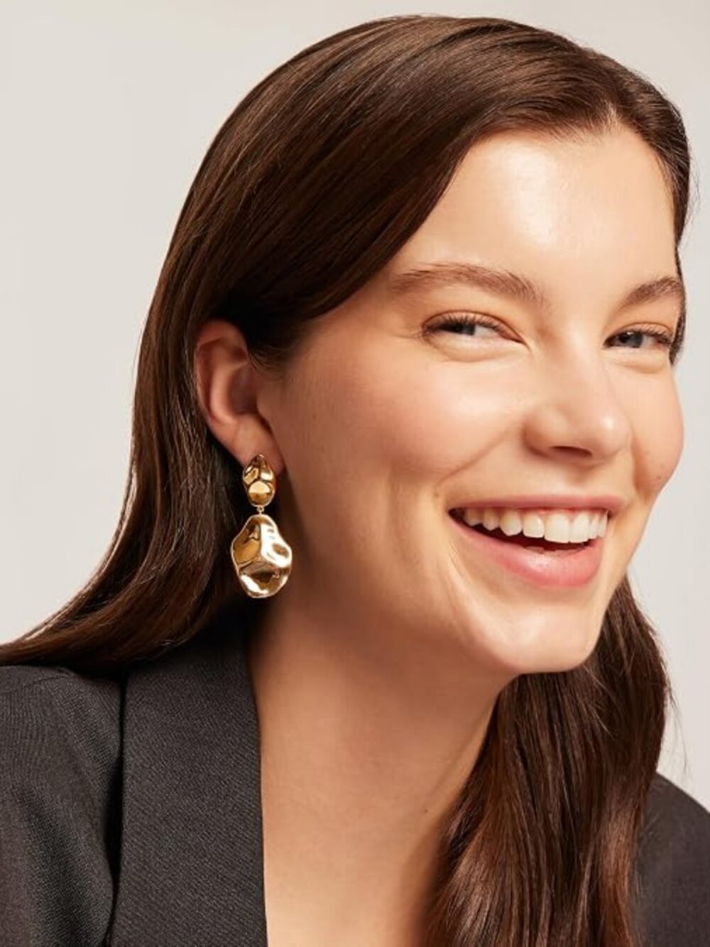 PAVOI 14K Gold Plated Teardrop Statement Drop Dangle Earrings for Women